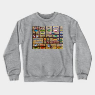 Fishing Lures Collection Crewneck Sweatshirt